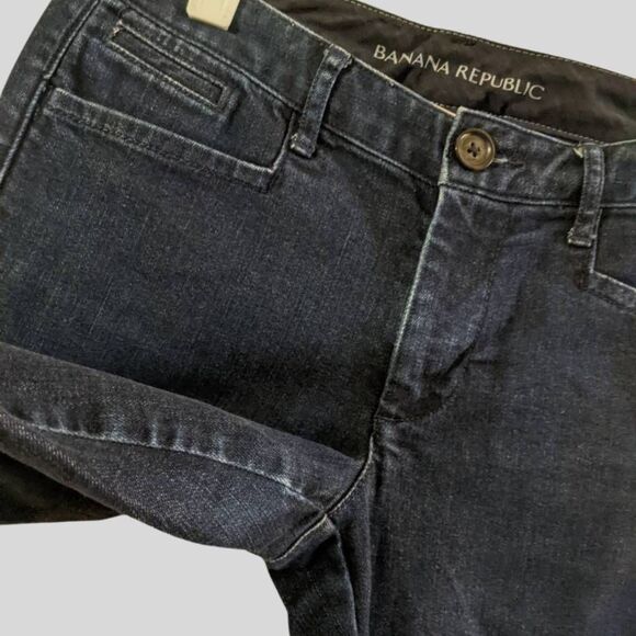 Banana Republic Jeans Women's Size 26 Indigo Straight Leg Mid Rise Stretch Denim - Picture 11 of 12